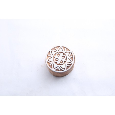 Round design Wooden Block for Fabric Printing