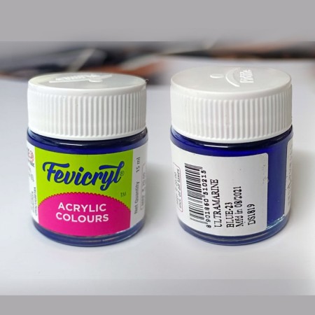 Fevicryl Acrylic Colours - Ultramarine Blue 23 (15ml)