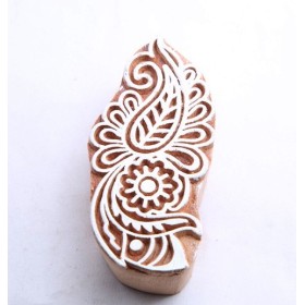 Flower wooden block for fabric printing