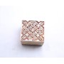 Square wooden block for fabric printing