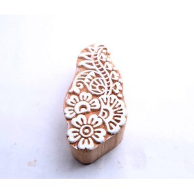 Flower wooden block for fabric printing