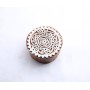 Round wooden block for fabric printing