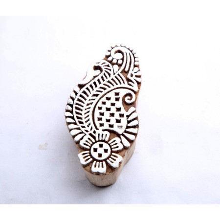 Flower wooden block for fabric printing