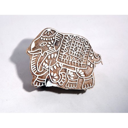 Elephant Wooden Block for Fabric