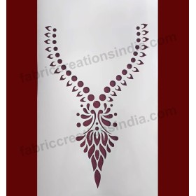 Neck Design Stencil for Suits and Blouse