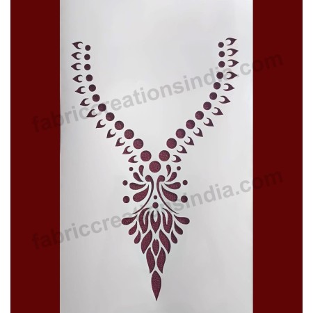 Neck Design Stencil for Suits and Blouse