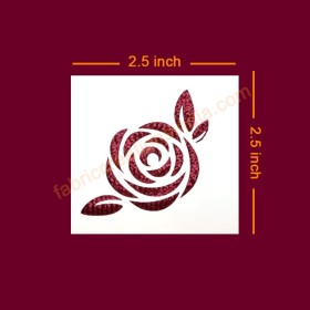 Rose Flower Stencil for saree, suit, kurti, Stole, Dupatta