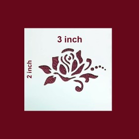 Rose Flower Stencil for saree, suit, kurti, Stole, Dupatta