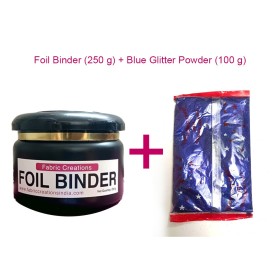 Foil binder (250g) and Blue Glitter Powder (100g) Combo