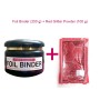 Foil binder (250g) and Red Glitter Powder (100g) Combo