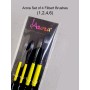 Arora Set of 4 Filbert Brushes in Synthetic Bristle for Water, Poster Color and Acrylic Painting