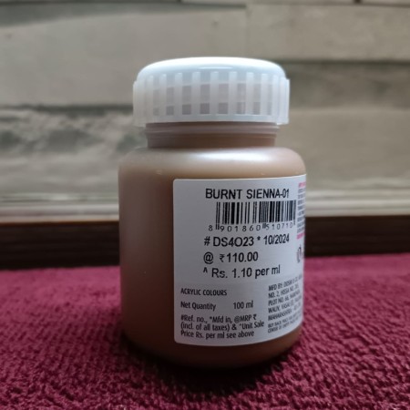 Fevicryl Pidilite Acrylic Painting Colour Burnt Sienna-01 (100Ml)