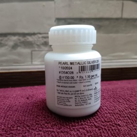 Fevicryl Pidilite Acrylic Painting Pearl Metallic Silver-351 (100Ml)