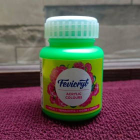 Fevircyl Acrylic Colour - Neon Green (100ml)