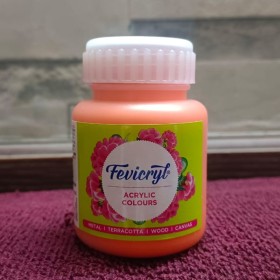 Fevicryl Pidilite Acrylic Painting Colour Orange-17(100Ml)