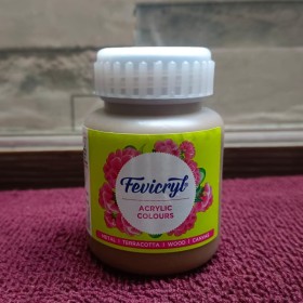Fevicryl Pidilite Acrylic Painting Colour Dark Brown 05 (100Ml)