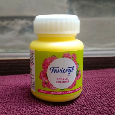 Fevicryl Pidilite Acrylic Painting Colour Chrome Yellow 03 (100Ml)