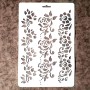 Floral stencil for painting - Size A4