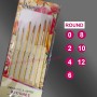 Arora Synthetic Set of 7 round Paint brushes for acrylic, water or poster colour painting