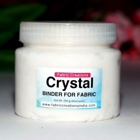 Crystal Binder 250g by Fabric Creations – Thick Binder Paste for Block Printing, Fabric Painting & Leather Painting on Fabric