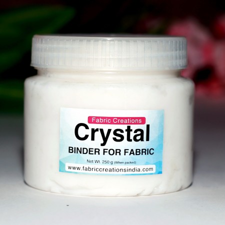 Crystal Binder 250g by Fabric Creations – Thick Binder Paste for Block Printing, Fabric Painting & Leather Painting on Fabric