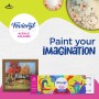 Fevicryl Carnival Kit, 10 ml x 14 Acrylic Colour in Primary, Pastel & Pearl Metallic Shades, Vibrant Paints for Canvas, Fabric