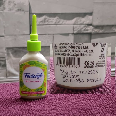 Fevircyl 3d outliner pearl metallic gold 356 (20 ml)