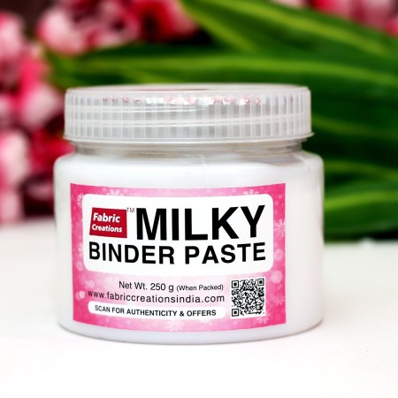 Milky Binder paste for block printing and Fabric Painting by Fabric Creations