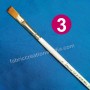 Arora Synthetic Flat 3 number Paint brush for acrylic, water or poster color painting