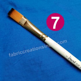 Arora Synthetic Flat 7 number Paint brush for acrylic, water or poster color painting