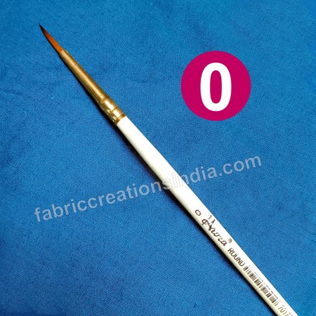 Arora Synthetic Round 0 number Paint brush for acrylic, water or poster color painting