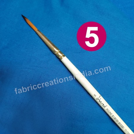 Arora Synthetic Round 5 number Paint brush for acrylic, water or poster color painting