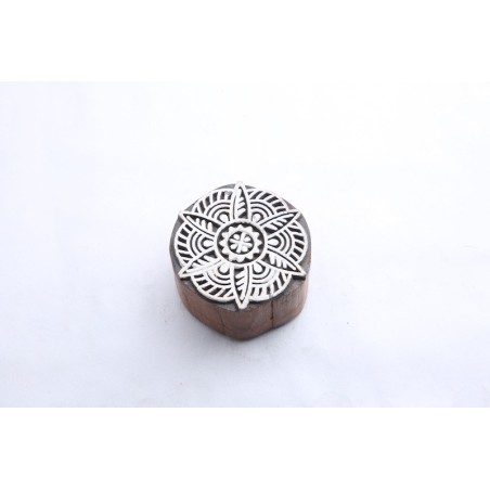 Round design Wooden Block for Fabric Printing